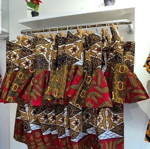 African print midi dress